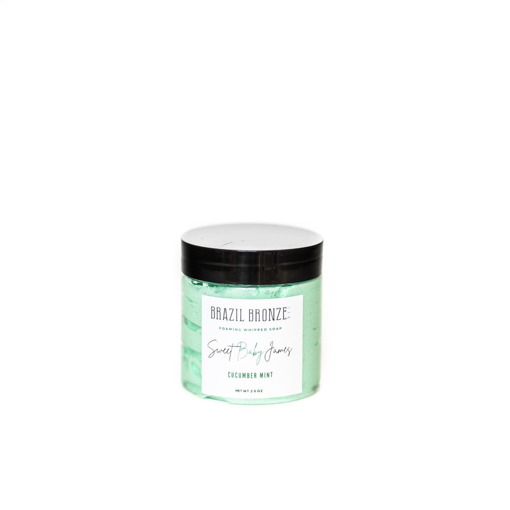 (5) Sweet Baby James Whipped Soap- Cucumber Mint